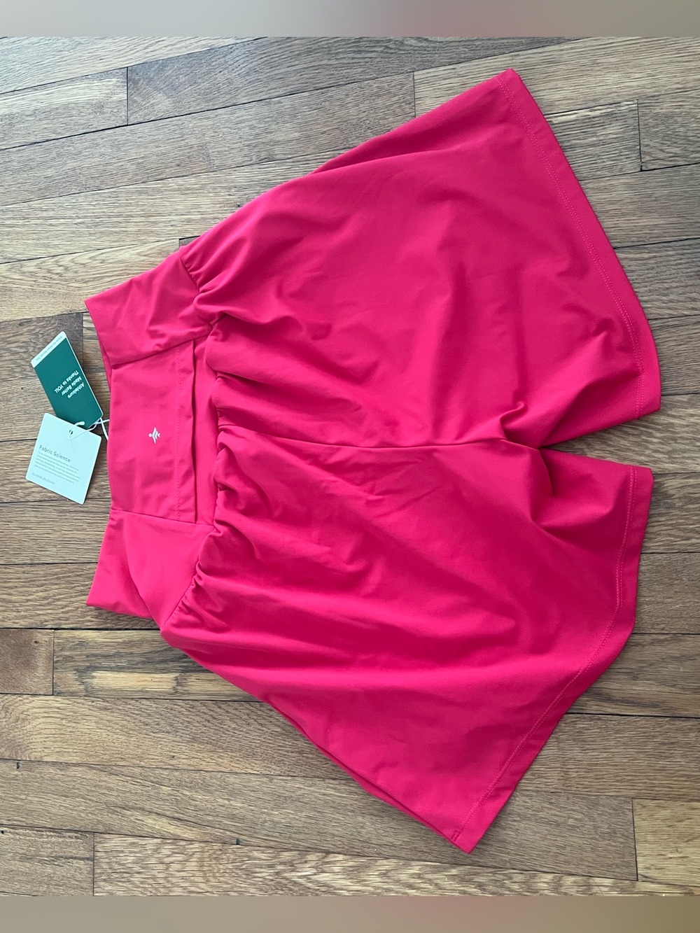 Halara Red Athletic Shorts with built in shorts - Picture 2 of 2